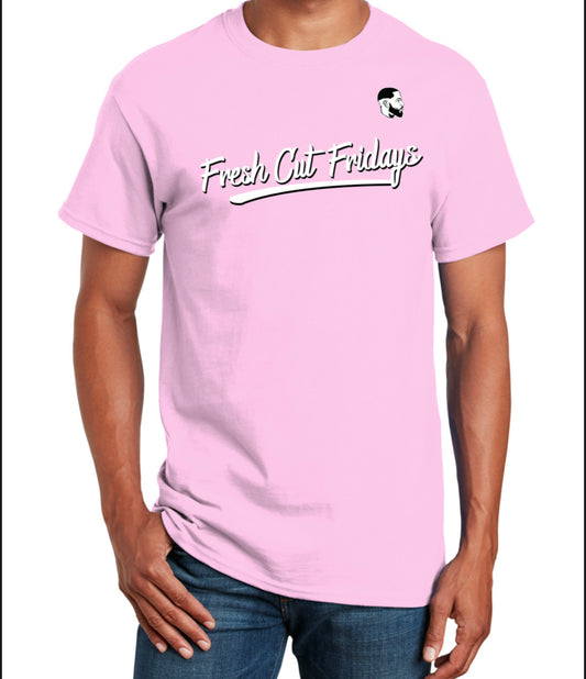 FCF Men's Light Pink Short Sleeve Cotton T